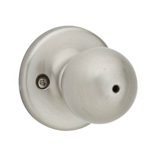 Security Series Polo Privacy Door Knobset Satin Nickel