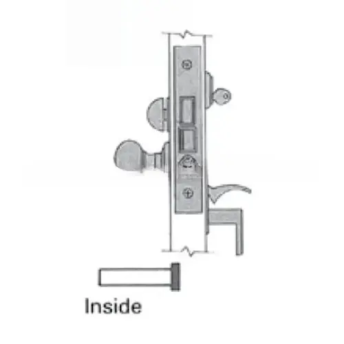 Right Hand Lever Strength Residential Entry Handleset by Lever 2-1/2" Backset Mortise Lock Body with 1" Face Lifetime Satin Nickel Finish