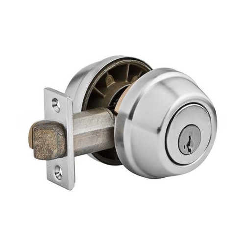 Kwikset 599-26DS Gatelatch Double Cylinder Deadbolt with Smart Key Cylinder Satin Chrome