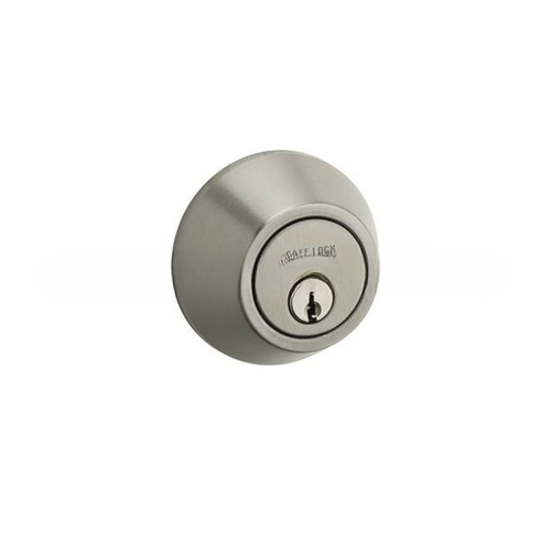 Double Cylinder Keyed Entry Deadbolt from the SafeLock Series Satin Nickel