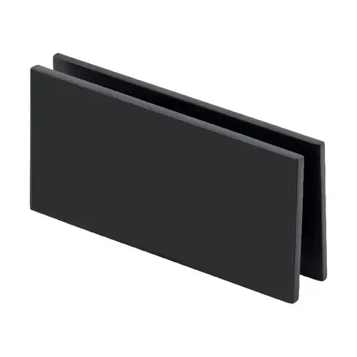 Brixwell C-180-MB Square Corners Glass to Glass Clip 180 Degree Matte Black