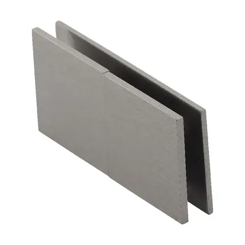 Brixwell C-180Y-BN Square Corners Glass to Glass Clip 180 Degree "Y" Clip Brushed Nickel