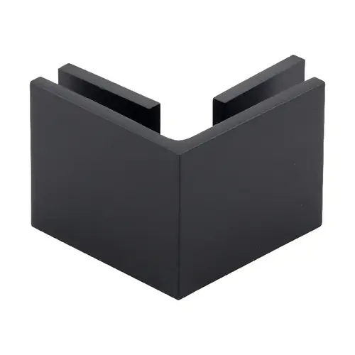 Brixwell C-90-MB Square Glass to Glass Clip 90 Degree Matte Black