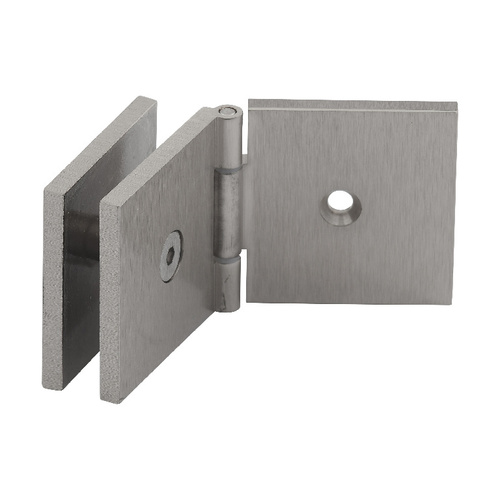 US Horizon C-GTWA-BN Adjustable Square Glass To Wall Mount Clip Brushed Nickel