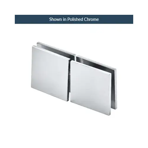 Brixwell C-MTGTG-W Designer Square Pivoting Glass-to-Glass Operable Transom Clip 180 Degree Gloss White