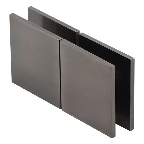 Brixwell C-MTGTG-BP Designer Square Pivoting Glass-to-Glass Operable Transom Clip 180 Degree Brushed Pewter