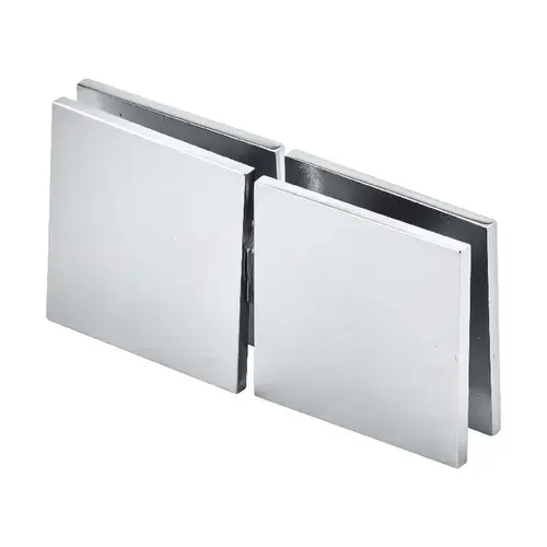 Brixwell C-MTGTG-C Designer Square Pivoting Glass-to-Glass Operable Transom Clip 180 Degree Polished Chrome