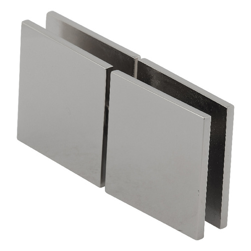 Designer Square Pivoting Glass-to-Glass Operable Transom Clip 180 Degree Polished Nickel