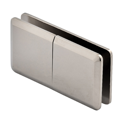 Premier Beveled Glass-to-Glass Clip 180 Degree "Y" Clip Polished Nickel