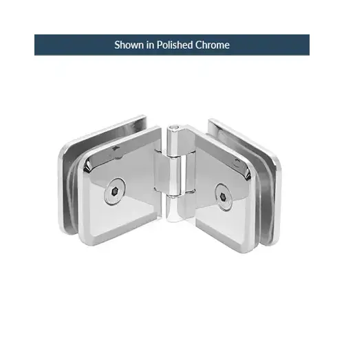 Adjustable Beveled Glass To Glass Mount Clip Brushed Nickel