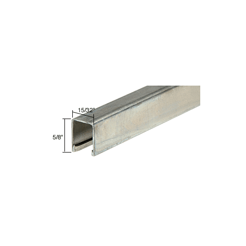 Zinc Plated Steel Roll-Ezy Single Upper Channel Guide for Showcase Assembly - 144"