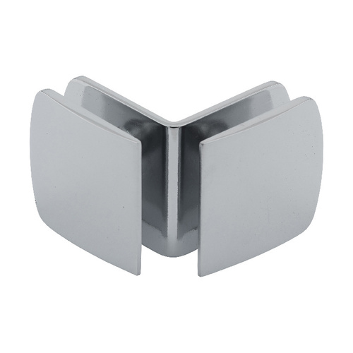 US Horizon C-R90-C Cambered Face Glass To Glass Clip 90 Degree Polished Chrome