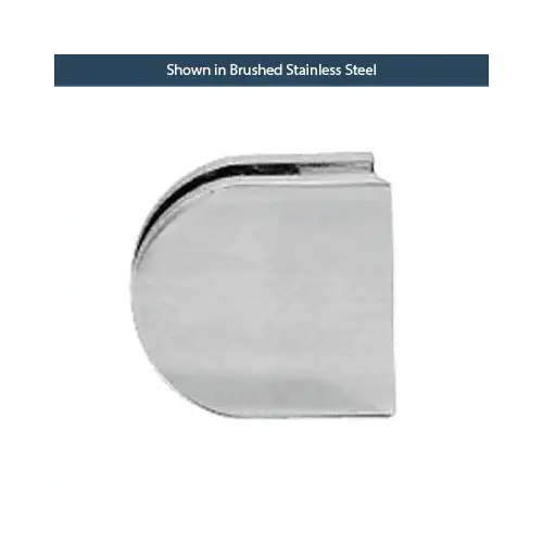 Z-Series Round Style Railing Clamp Radius Base & Fits 1/2 Inch Glass Polished Stainless Steel