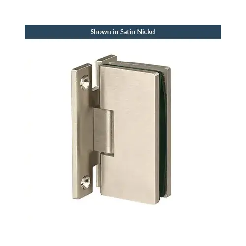 Designer Mini Series Wall Mount Hinge with "H" Back Plate Brushed Nickel