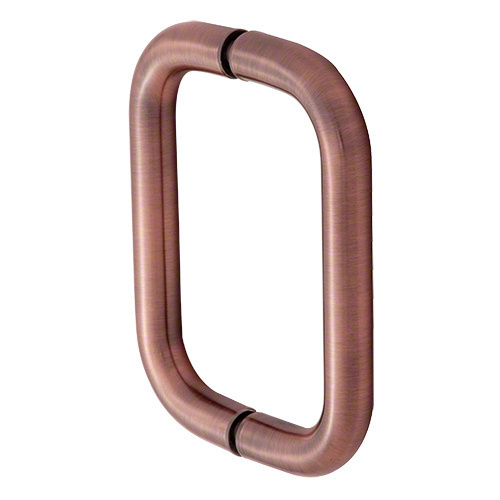 6 Inches Center To Center Standard Tubular Shower Door Handle Back To Back Mount Antique Copper