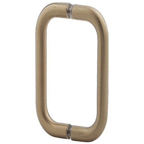 6 Inches Center To Center Standard Tubular Shower Door Handle Back To Back Mount Satin-Brass