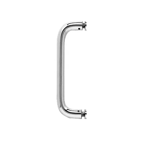 6 Inches Center To Center Standard Tubular Shower Door Handle Single Mount Polished Stainless Steel