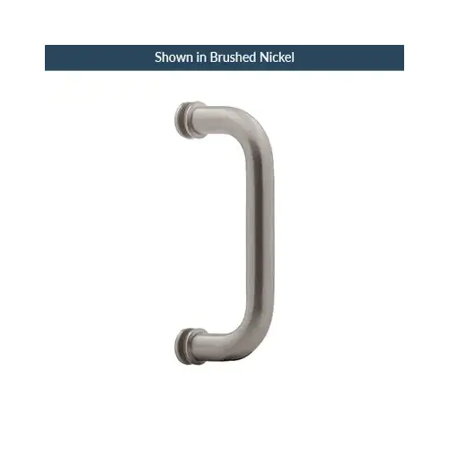 6 Inches Center To Center Standard Tubular Shower Door Handle Single Mount W/Washers Polished Stainless Steel