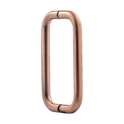 8 Inches Center To Center Standard Tubular Shower Door Handle Back To Back Mount Antique Copper