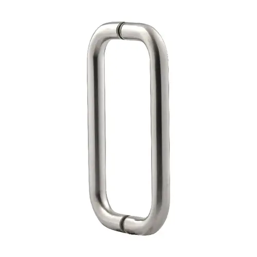 8 Inches Center To Center Standard Tubular Shower Door Handle Back To Back Mount Brushed Stainless Steel