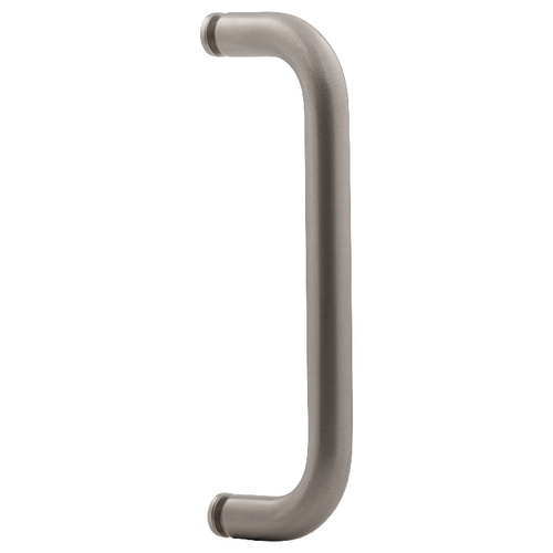 8 Inches Center To Center Standard Tubular Shower Door Handle Single Mount Brushed Nickel