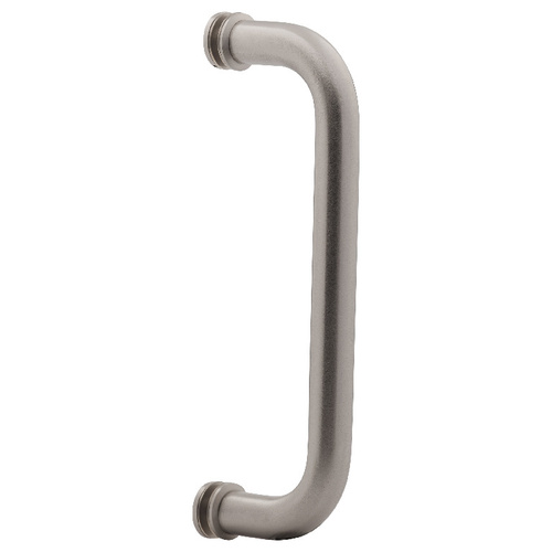 8 Inches Center To Center Standard Tubular Shower Door Handle Single Mount W/Washers Brushed Nickel