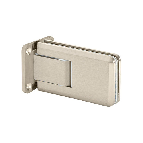 Crown Series Wall Mount Hinge With Full Back Plate Brushed Nickel