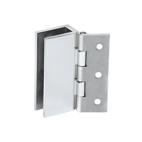 Cabinet/Showcase Wall Mount Set Screw Hinge Polished Chrome