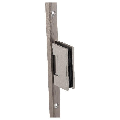 72 Inches Height Shower Door Jamb With Desinger Series Hinges Aluminum & W/2 Hinges Brushed Nickel