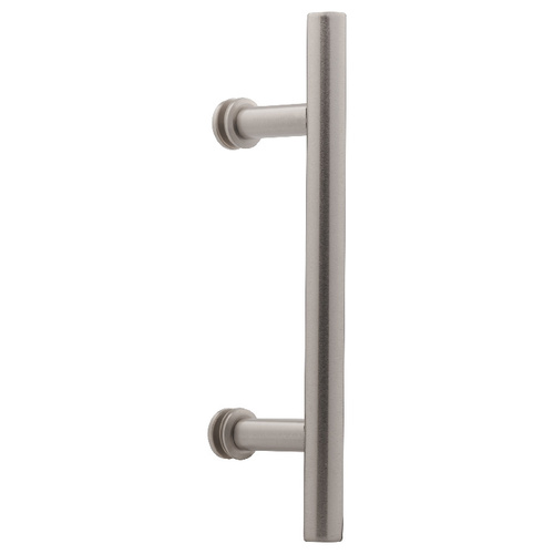 6 Inches Center To Center Ladder Push Pull Handle Single Mount Brushed Nickel