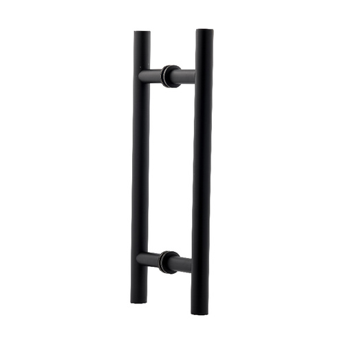 8 Inches Center To Center Ladder Push Pull Handle Back To Back Mount Matte Black