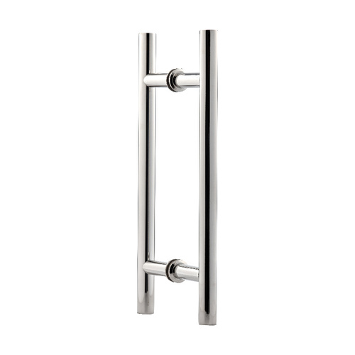 8 Inches Center To Center Ladder Push Pull Handle Back To Back Mount Polished Stainless Steel