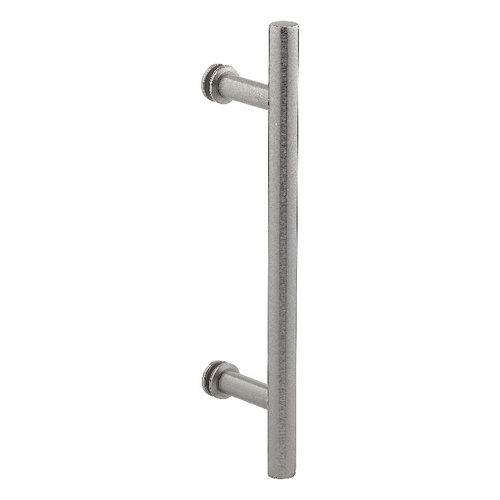 8 Inches Center To Center Ladder Push Pull Handle Single Mount Brushed Nickel