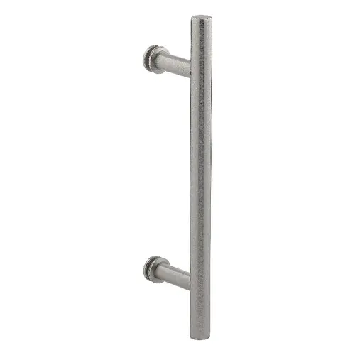 8 Inches Center To Center Ladder Push Pull Handle Single Mount Brushed Nickel