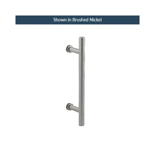 8 Inches Center To Center Ladder Push Pull Handle Single Mount Polished Nickel