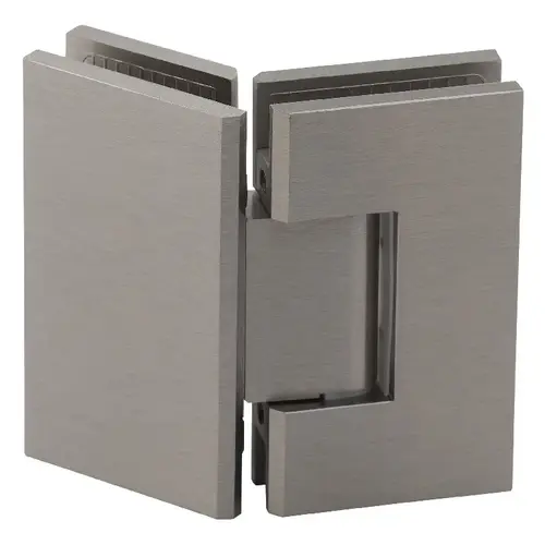 Maxum Series Glass To Glass Mount Shower Door Hinge 135 Degree W/5 degree Pin Brushed Nickel