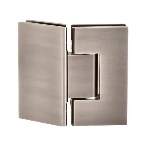 Adjustable Maxum Series Glass To Glass Mount Shower Door Hinge 135 Degree Brushed Pewter