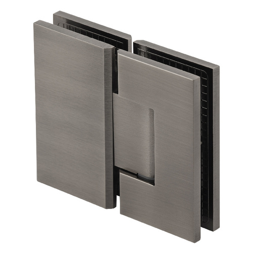 Maxum Series Glass To Glass Mount Shower Door Hinge 180 Degree Brushed Pewter