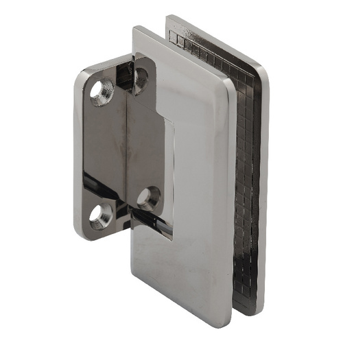 US Horizon H-MBGTW-PN Majestic Series Glass To Wall Mount Shower Door Hinge With Short Back Plate Polished Nickel
