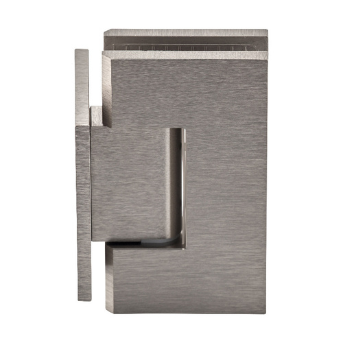 US Horizon H-MGTW-BN Maxum Series Glass To Wall Mount Shower Door Hinge With Short Back Plate Brushed Nickel