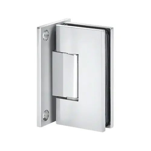 Brixwell H-MGTW-FP-SC Maxum Series Glass To Wall Mount Shower Door Hinge With Full Back Plate Satin-Chrome
