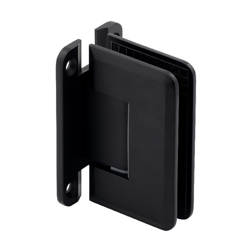 US Horizon H-PGTW-FP-MB Premier Series Glass To Wall Mount Shower Door Hinge With "H" Back Plate Matte Black