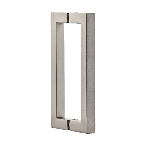 8 Inches Center To Center Square Style Back To Back Handle Brushed Nickel