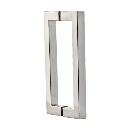 US Horizon HS-8BTB-C 8 Inches Center To Center Square Style Back To Back Handle Polished Chrome