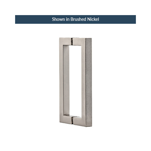 8 Inches Center To Center Square Style Back To Back Handle Polished Nickel