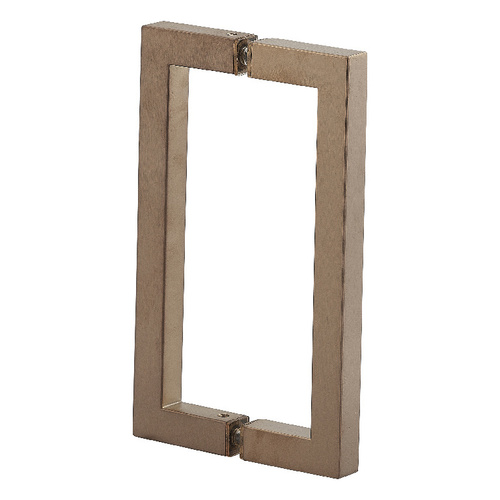 8" Square Style Back-to-Back Handles Brushed Bronze