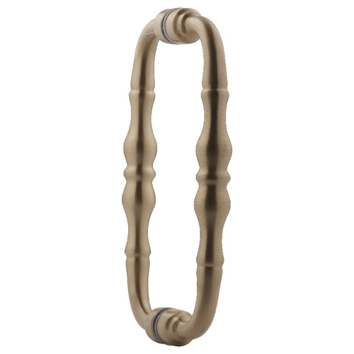 8 Inches Center To Center Traditional Series Shower Door Handle Back to Back Mount Satin-Brass