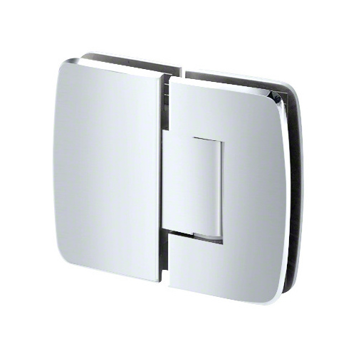 Adjustable Valencia Series Glass To Glass Mount Shower Door Hinge 180 Degree Polished Chrome