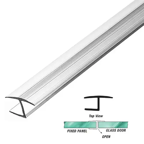 180 Degree "H" Strike Jamb Fits 1/2 Inch Glass  23" Stock Length