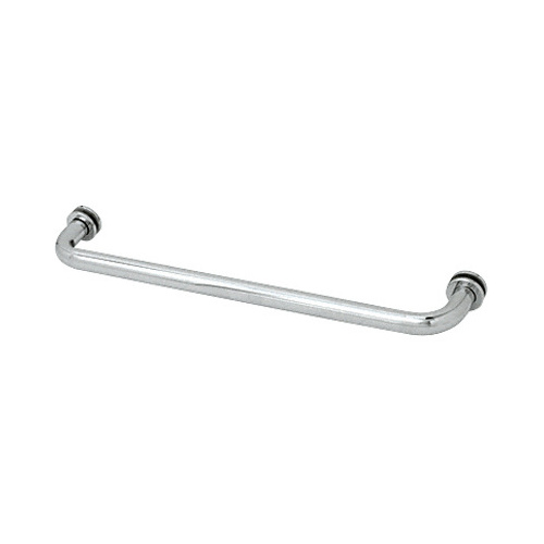 20 Inches Center To Center Standard Tubular Shower Towel Bar Single Mount W/Washers Satin-Chrome